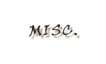 Miscellaneous
